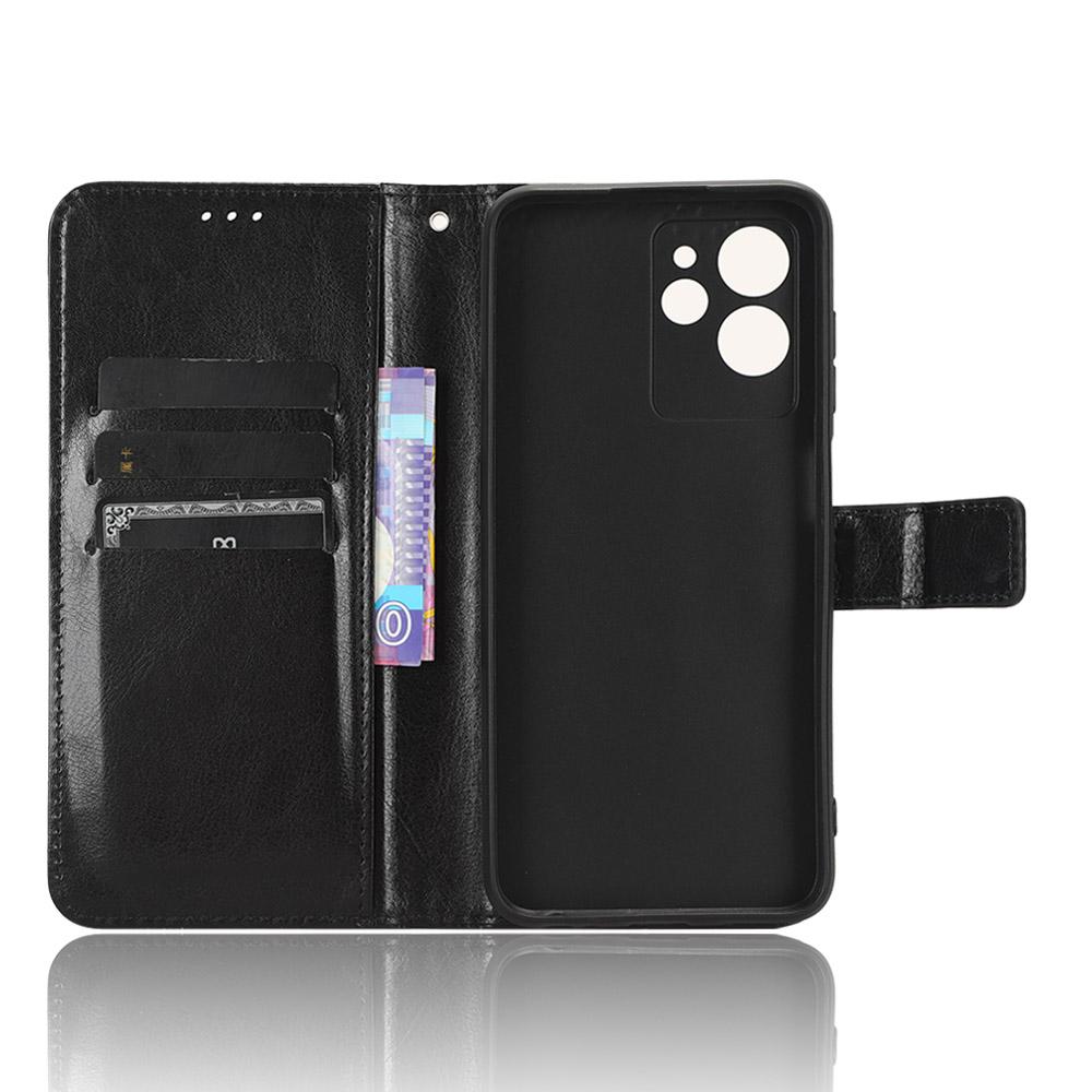 Für Oukitel C32 Brieftaschen-Hülle mit Ständer & Kartenfächern – Stoßfest, Staubdicht, Business Heavy Duty Klapp-Lederhülle