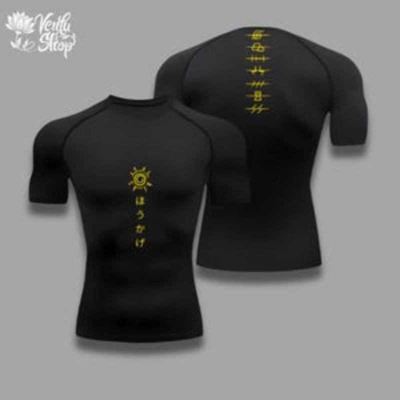 Compression Shirt | Uzumaki, Shippuden, Japanese, Gym, Anime, Clothing, Compressor, Tshirt, Cursemark, Sage, Village, Hokage