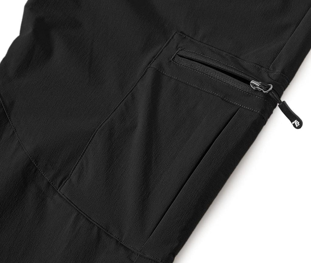 Gopuune Men's Lightweight Cargo Pants, Breathable, Quick-Drying, Hiking Pants for Hiking, Fishing, and Running (Black-01 M)