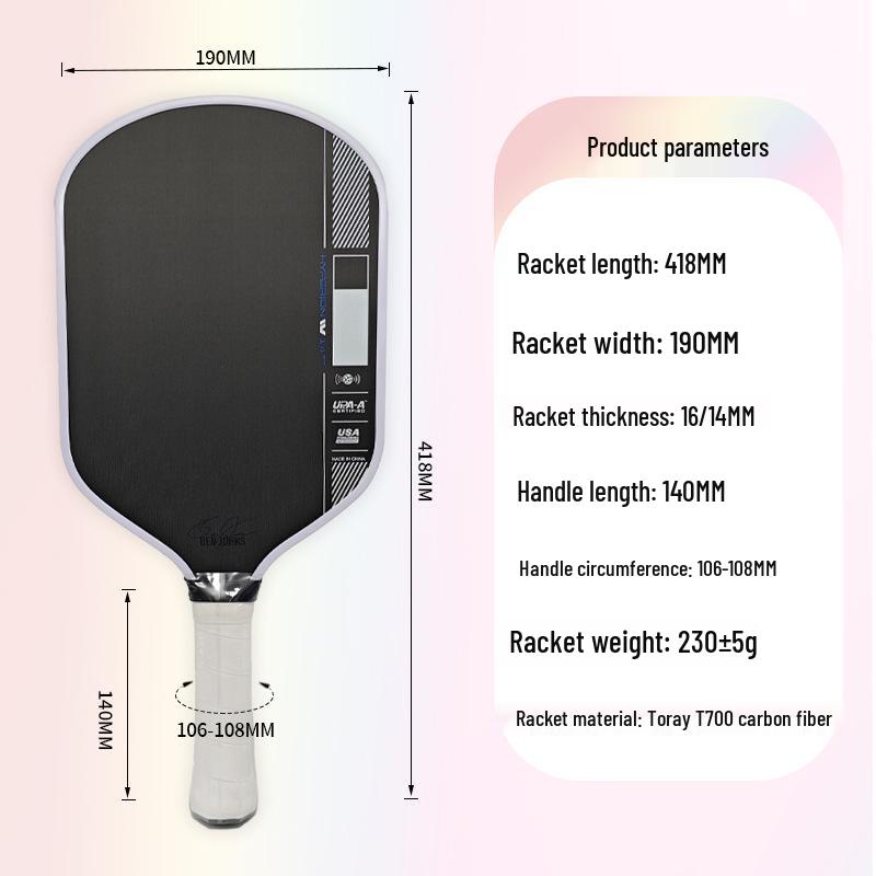 GEN4 Toray T700 Carbon Fiber Pickleball Paddle - USAPA Certified 16mm