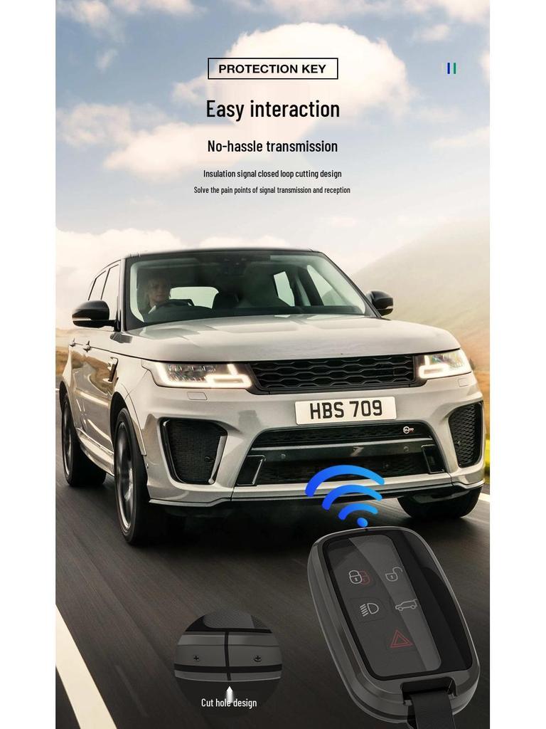 Land Rover Key Cover for Discovery Sport, Range Rover, Evoque, Discovery 4, Velar - Men's Key Shell