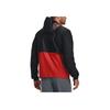 Under Armour Serie Woven Felpa con Cappuccio Mezza Zip Color Block Uomo capispalla Rosso Lucido 1366301-839