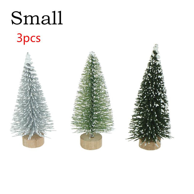 Hot DIY Mini Christmas Tree Small Pine Tree Placed In The Desktop Home Decor Christmas Party Decoration Kids Gifts For Home Xmas