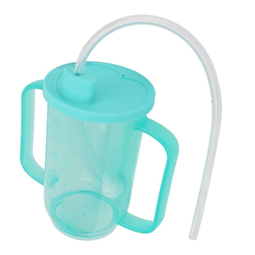 Adult Sippy Cup Spill Proof Convalescent Feeding Drinking Cup with Dual Handle for Elderly Disabled Patients