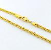New 18K Gold Beautiful 3MM Twisted Rope Twist Electroplating Necklace for Men Women Wedding designer Jewelry Christmas Gifts