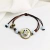 Retro Stone Flower Bracelet Female Jingdezhen Handmade Jewelry Woven Ceramic Pinched Flower Bracelet