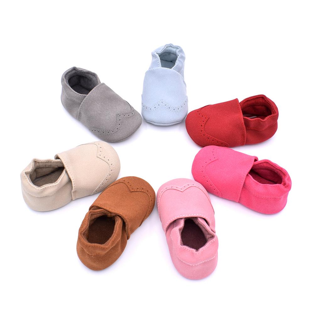Buty dziecięce Indoor Warm Maluch Buty ze skóry nubukowej Niemowlę Dziewczyna Chłopiec Podeszwa Buty antypoślizgowe First Walker