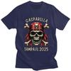 Custom Gasparilla 2025 Pirate Skull Cross T Shirts Men ShortSleeve Tshirts Streetwear Tee Pure Cotton Oversized Tshirts Gift