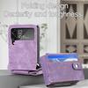 Plain Shockproof Leather Protective Case For Samsung Galaxy Z Flip 4 Flip3 Flip4 Flip 3 5g Phone Accessories Wallet Cover