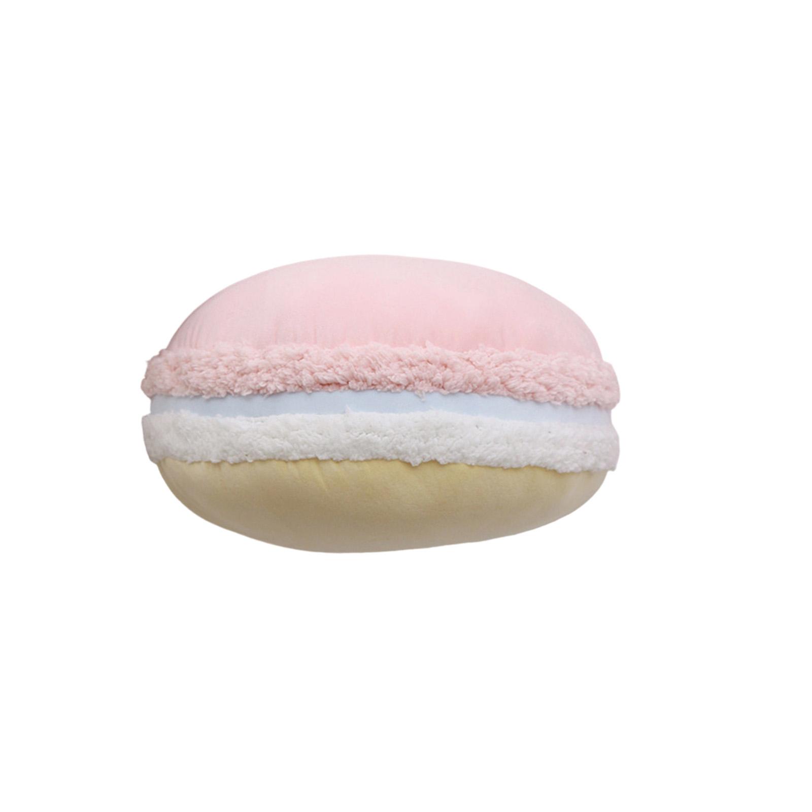 

32cm Macaron Plush Pillow Soft Stuffed Cushion Decorative Pillow Toy for Kids and Adults Comfortable Support for Home and Office Use One Size розовый