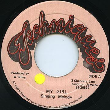 

7inch Record SINGING MELODY - My Girl NONE Techniques Jamaica Reggae, Ska & Dub Used