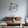 Metal World Map Wall Art Airplane Trajectory Minimalist Iron Craft Travel Theme Living Room Office Gift Travel Lovers