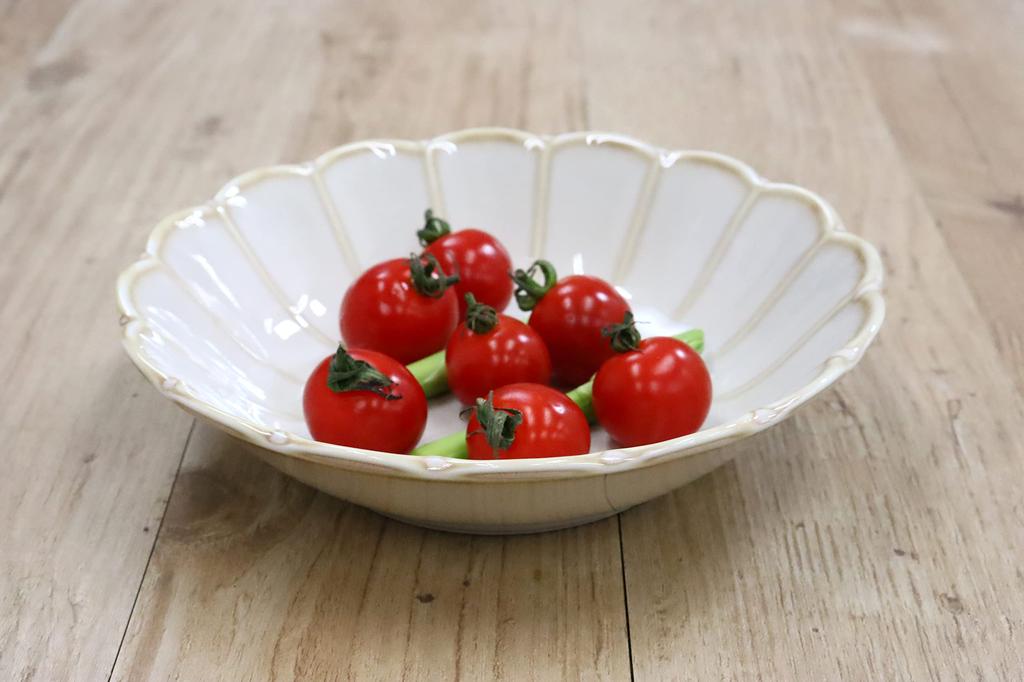 New Tableware 17cm Shallow Bowls Set of 10 [Commercial Set] Food-Enhancing Series (Titanium White) -