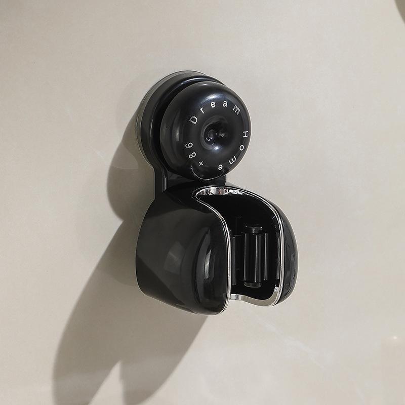 No-Drill Mop Holder Bathroom Mop Hook Suction Cup Wall Mount Broom Holder Wall-Mounted Mop Rack Strong-Hold Mop Stand