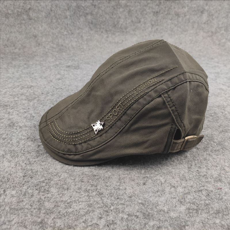 Solid Color Baseball Cap Korean Style Cotton Hat British Style Men's Newsboy Cap Men's Painter Hat Women's Beret