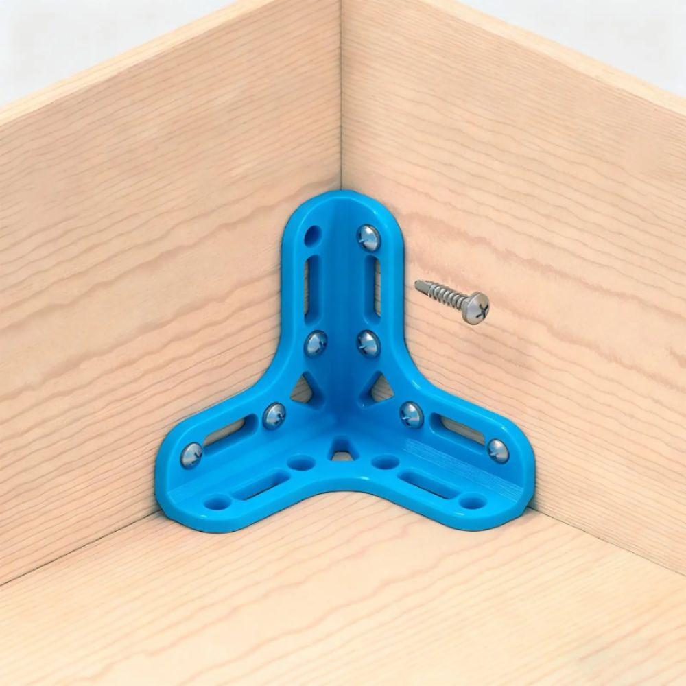 Durable PLA Corner Brace Brackets Heavy Duty Connector 3D Printed Corner Bracket DIY Project