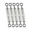1Pcs Stainless Steel Hook and Eye Tensioners Rope Cable Tension Set Adjustable Garden M1 M1 M6 M8 Wire Tensioner