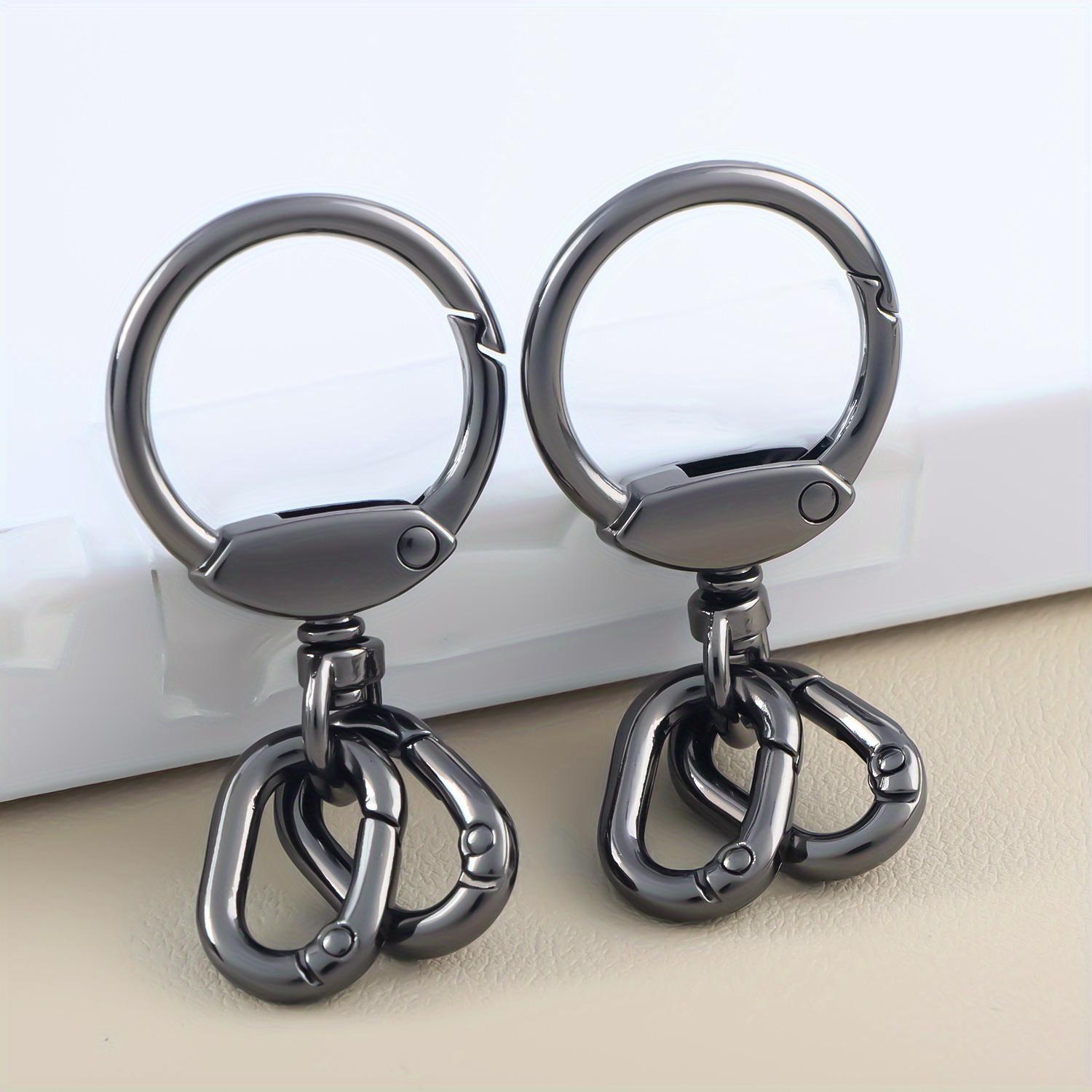 

2 шт. Крючок для брелка с зажимом для брелка с пружинным кольцом для изготовления шнурков, поделок своими руками, брелков