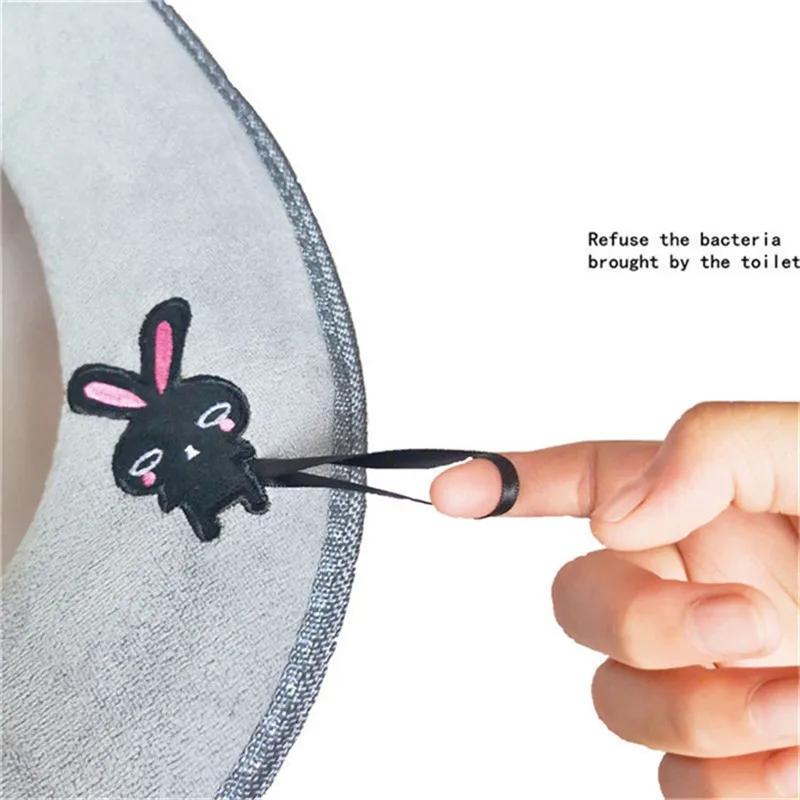 3 Farben Europäische Spitze WC-Sitzbezug Mit Aufbewahrungstasche Haushalt WC-Sitzkissen 3 Stück/Set Winter U-förmige WC-Sitzmatte