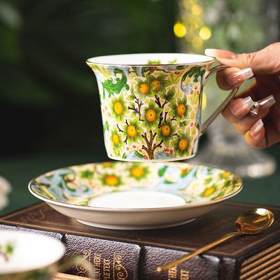 Premium Coffee Cup Ceramic High-value Household Afternoon Tea Set Cup and Saucer Set Exquisite Mug Gift Box