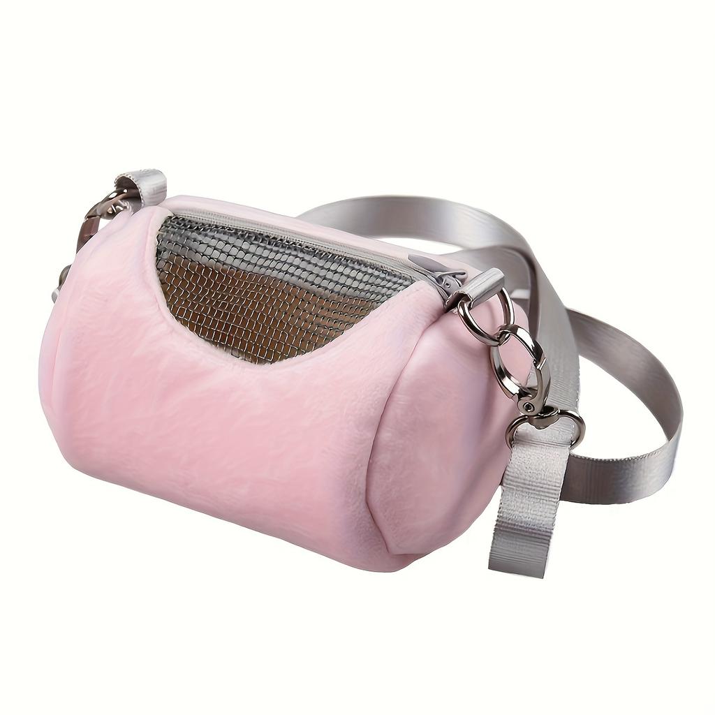 1Pc Small Pet Backpack Hamster Carrier Bag Portable Cylinder Satchel Flying Squirrel Travel Breathable Mesh Pouch Pet Supplies