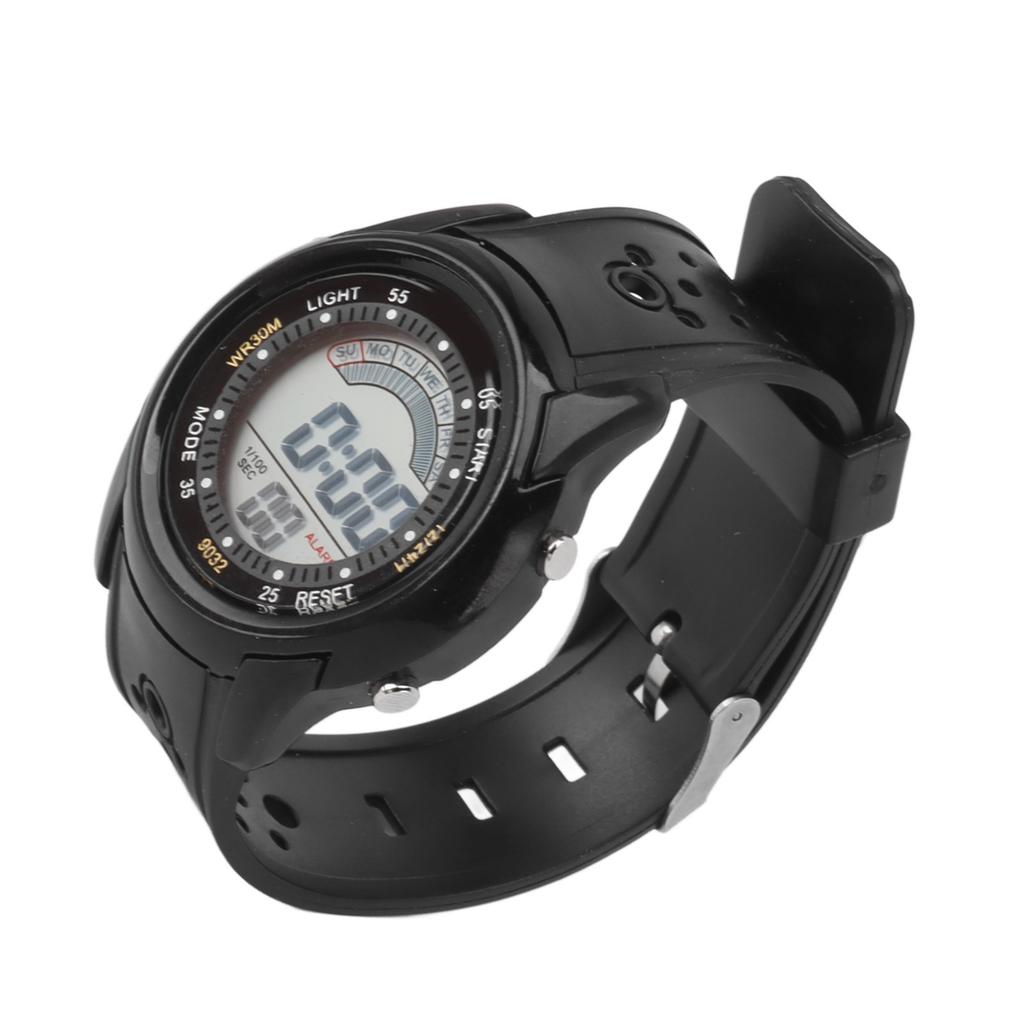Sports Watch Luminous Waterproof Wear Resistant Alarm Function Stylish Digital Sports Watch for Outdoor Activities