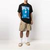 Off-White Monalisa Short-Sleeve Over Tee Black/White Men Tops OMAA038R21JER0011001