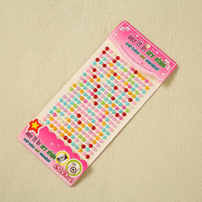 Kids' DIY 3D Acrylic Shiny Diamond Gem Crystal Stickers for Makeup & Decorations