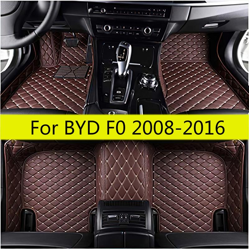 Car Floor Mats For BYD F0 2016 2015 2014 2013 2012 2011 2010 2009 2008 FO Auto Interior Carpets Styling Covers Accessories Rugs