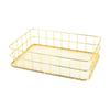 Decorative Iron Mesh Basket For Makeup Accessories Spices Sets Durable Metal Organizers With Ventilated Design
