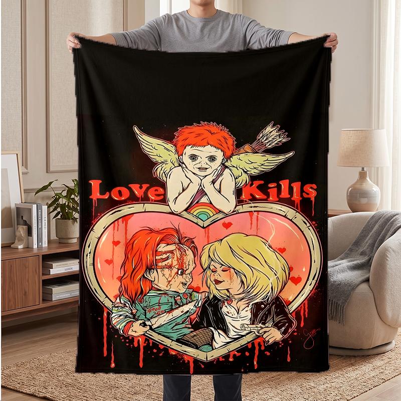 Chucky Soft Warm Flannel Blankets Comfortable Blanket for Home Decoration Gifting