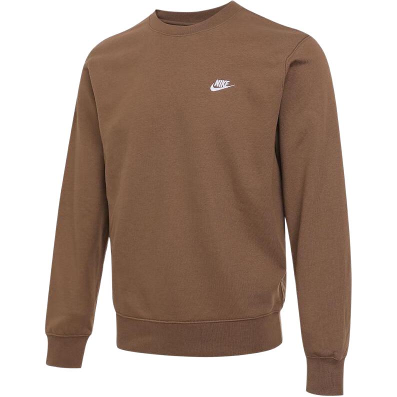 New Nike Club Sweatshirts Men's 235 Brown FN3889-235