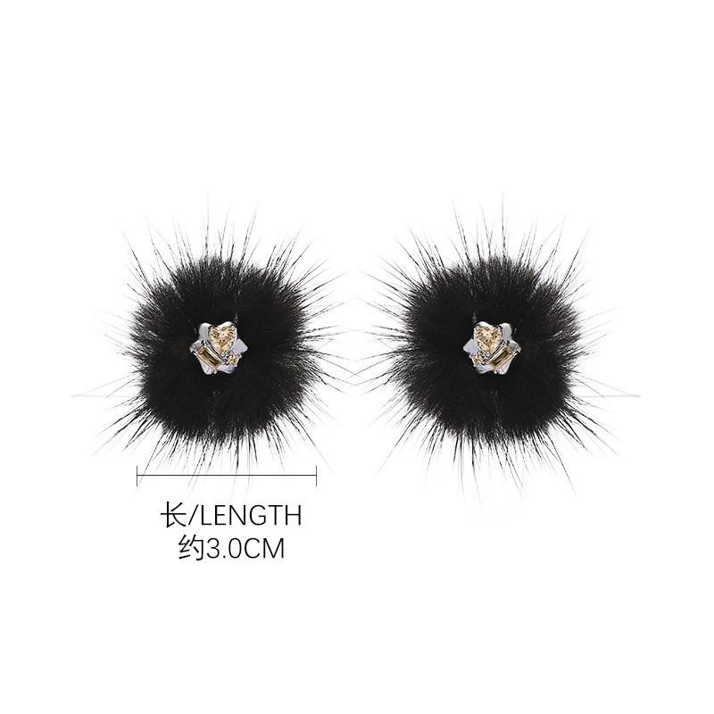 Plush star earrings personalized 925 silver needle new stud earrings unique earrings wholesale