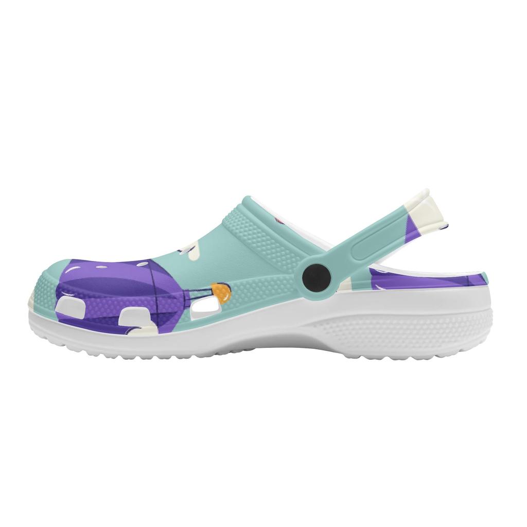 Cartoon Printed EVA Clogs Slippers Unisex Flexible Breathable Slip On Casual Sandals Lightweight Soft Sole Summer Daily Wear