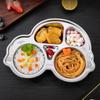 Cartoon Pattern Children's Dinner Plate Divided Snack Tray Tableware Food Feeding Dishes  Gift
