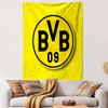 Yellow "BVB 09" Logo Design Patterned Tapestry Home Decor, Suitable for Bedroom and Living Room, Gift