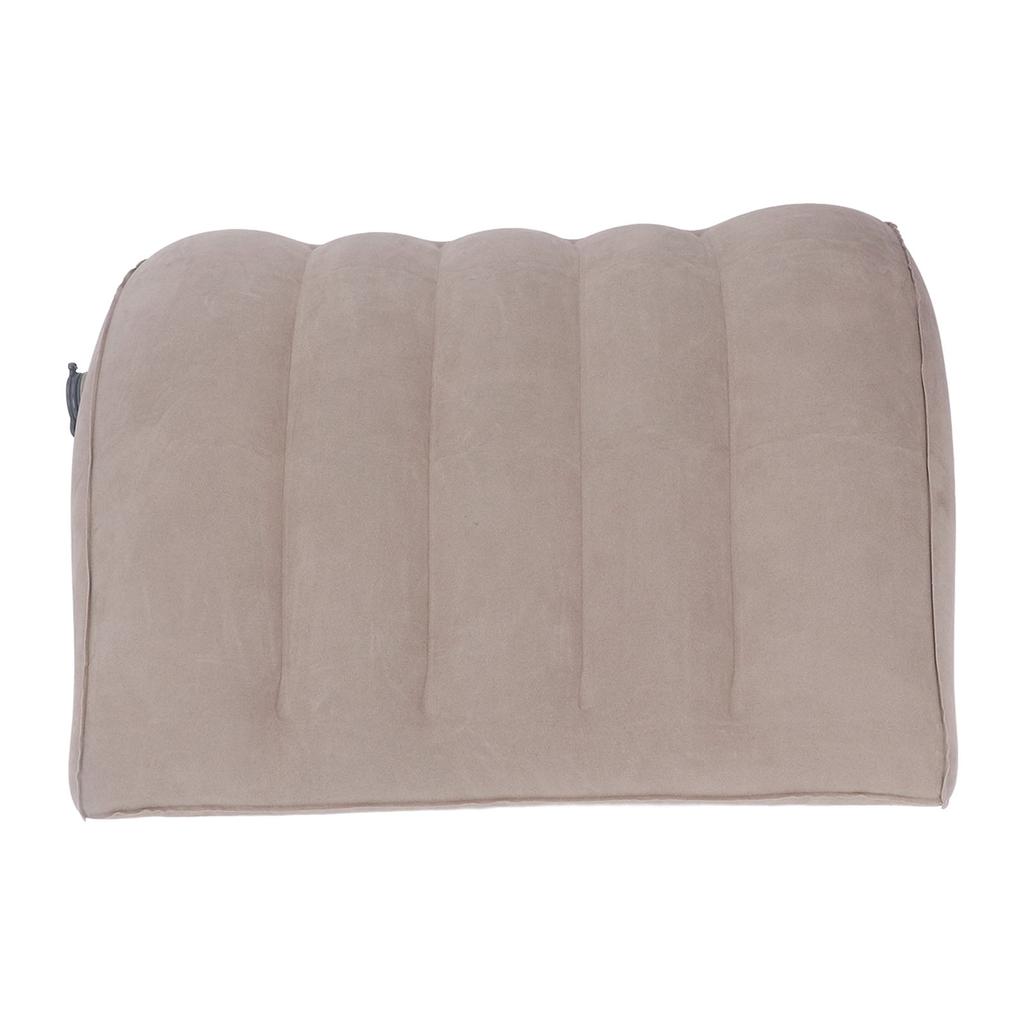 Inflatable Lumbar Pillow Portable Inflatable Lumbar Support Pillow for Car Office Travel Gray