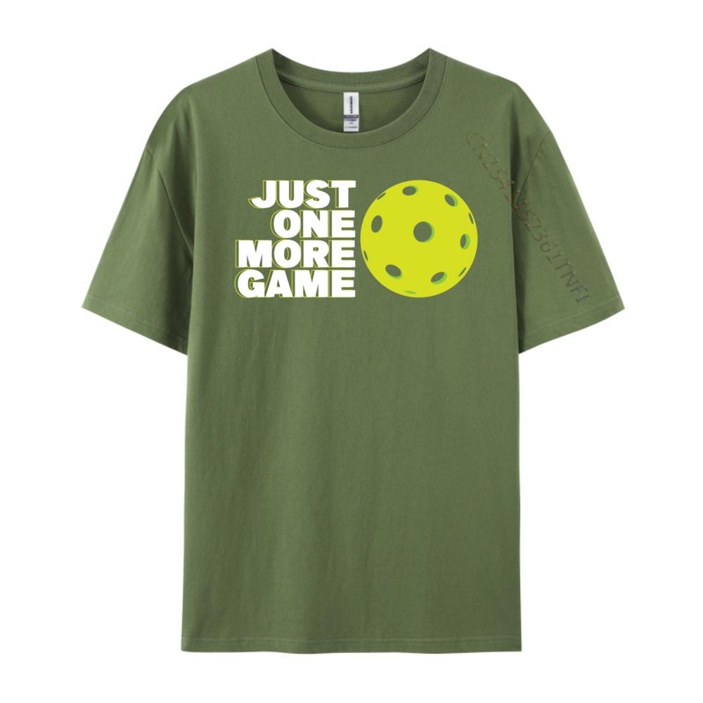 Pickleball Just One More Game Plain Shirt T Shirts For Unisex Vintage T Shirts High Quality Unisexs Tshirt Aesthetic