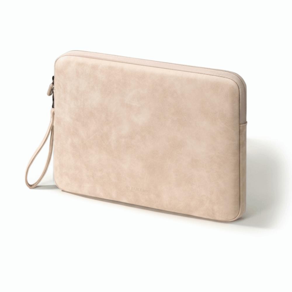 

Shockproof Laptop Sleeve Zipper Closure Tablet Sleeve Soft Computer Handbags Notebook Protection 10/11/12 inch коричневий
