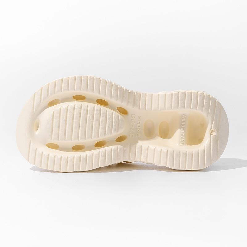 Bebealy Women Sandals Durian Sandals Outdoor Platform Beach Sandals Summer Wear-resistant Nonslip Cloud Slippers Home Slides