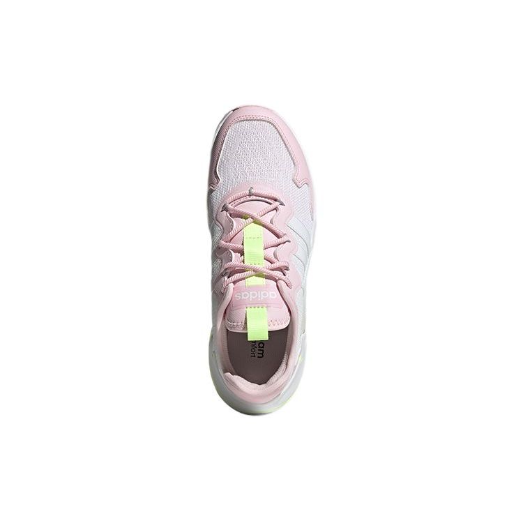 adidas Neo Roamer Mesh Lace-Up Color-Block Versatile Non-Slip Low-Top Casual Shoes Women Sneaker Pink White Yellow FY6701