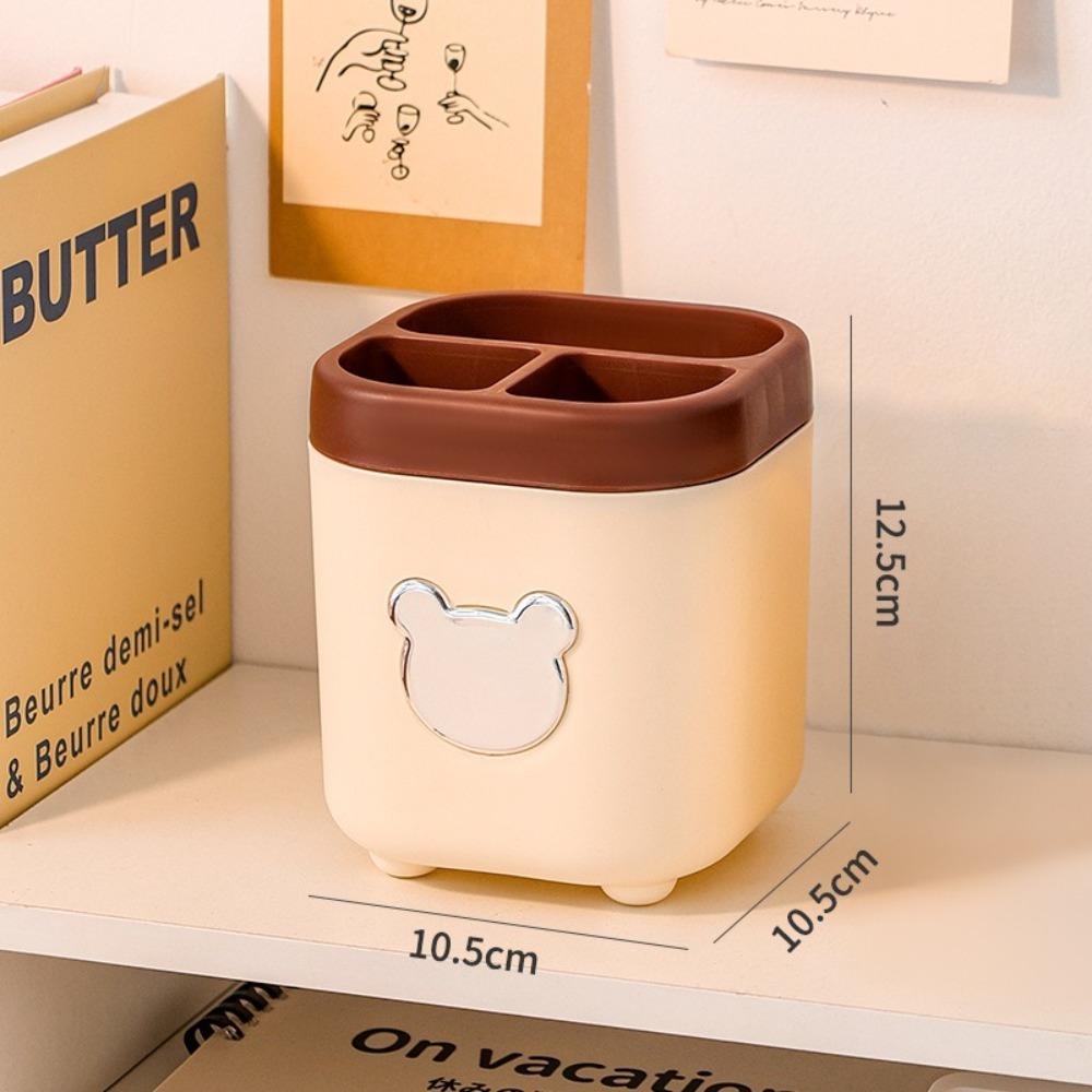 

Large Capacity Pen Container Multifunctional Desktop Storage Bucket Desktop Storage Box Students 1pc