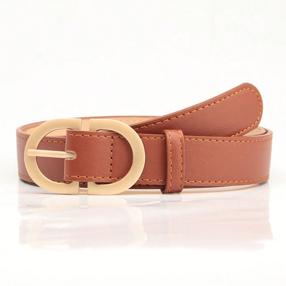 1pcs New Women's Belt Simple Versatile Pin Buckle Jeans Belt