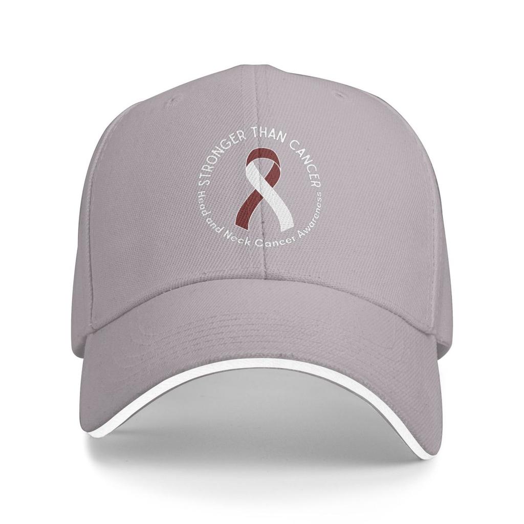 Head And Neck Cancer Awareness Ribbon Warrior Baseball Caps Snapback Baseball Hats Breathable Casual Casquette Outdoor Unisex
