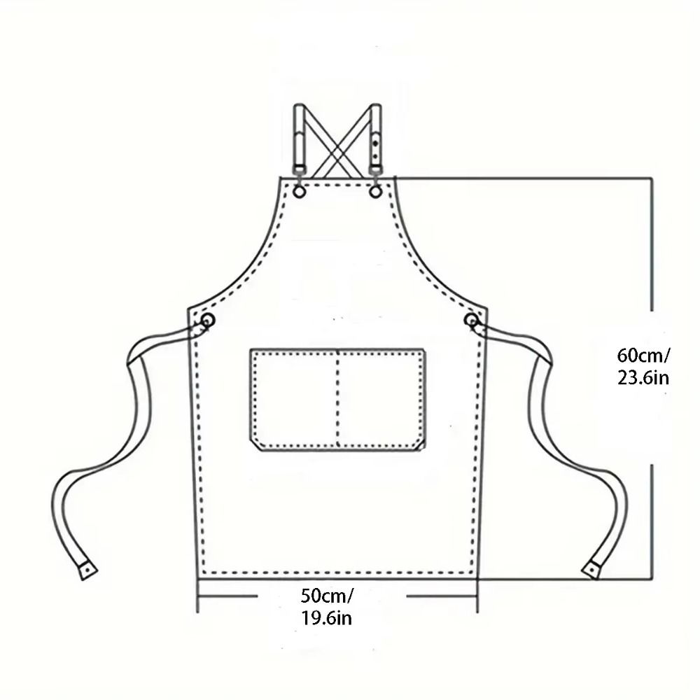 Lightweight Children's Canvas Apron Minimalist Kids Chef Costume Kids Cooking Apron  Baking
