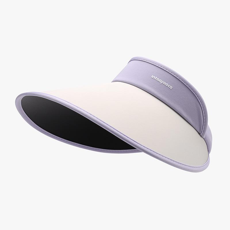 Summer, UV Protection, Vinyl Large Brim, Sunshade, Hollow Cap, Female, Outdoor Riding, Ice Silk, Breathable Sun Hat