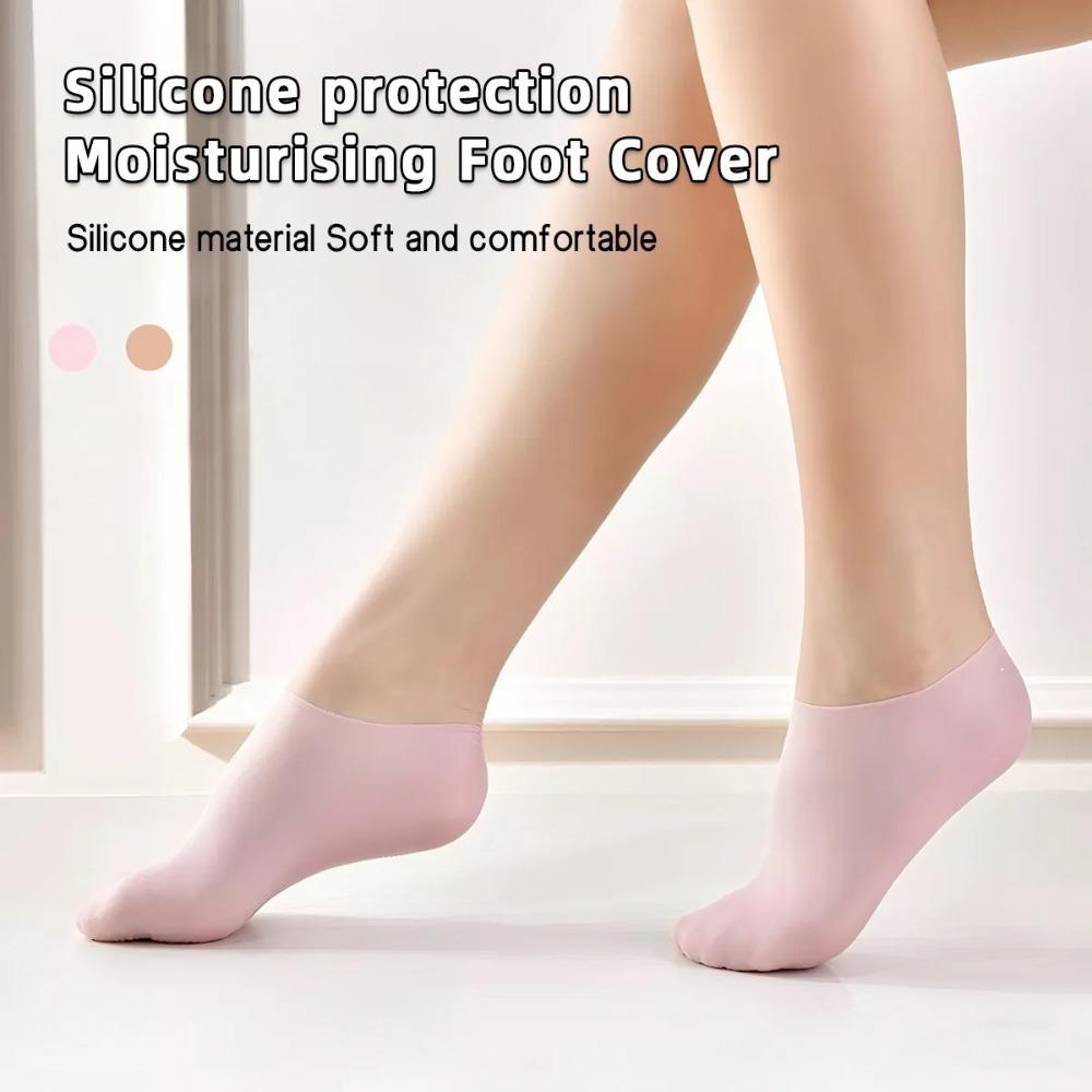 Silicone Gel Moisturizing Socks Skin-Friendly Foot Care for Dry Cracked Feet