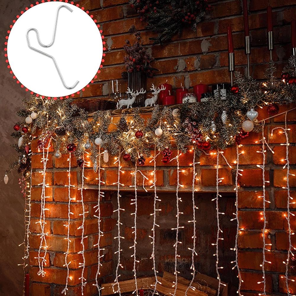 24Pcs Opening 2.08 in Brick Hook Clips Stainless Steel No Drill Brick Hooks for Wall Decorations