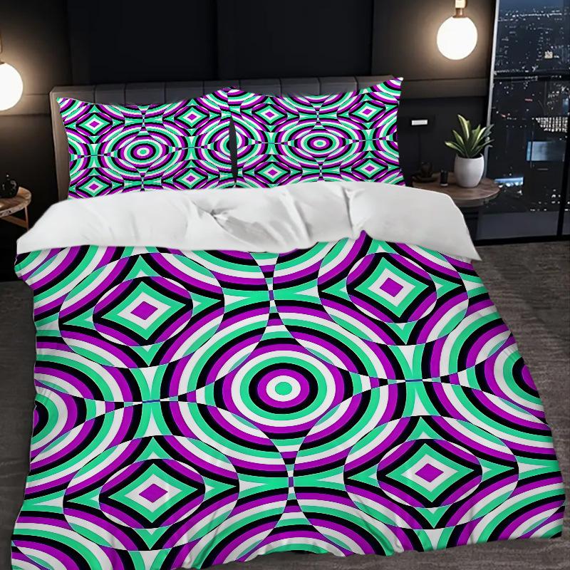 3D Digital Printing Three-Piece Set, Bedding Cover, Bedding Kit