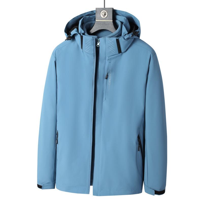 Unisex 2024 Outdoor 3-in-1 Jacket: Detachable, Waterproof, Windproof, Breathable Winter Mountaineering Set L